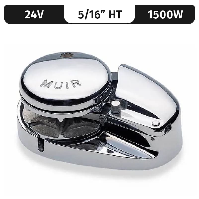 Storm VR2500, Stainless Steel, 24V, 1500W Low-Profile, Vert. Rope/Chain Windlass f/ 5/16"HT product image