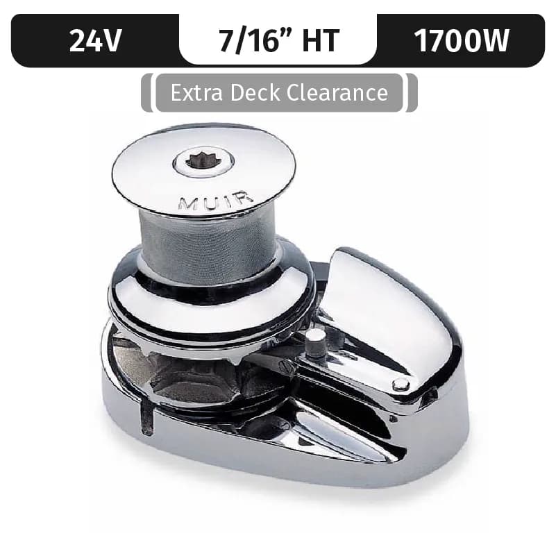 Storm VRC3500, Stainless Steel, 24V, 1700W Capstan, Vert. Rope/Chain Long Shaft 7/16"HT product image