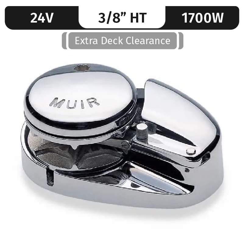 Storm VR3500, Stainless Steel, 24V, 1700W Low-Profile, Vert. Rope/Chain Long Shaft 3/8"HT product image