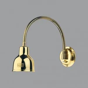 Cabin Chart Lamp LED, Small, PVD Brass, 10-30VDC, 1 x 1W LED