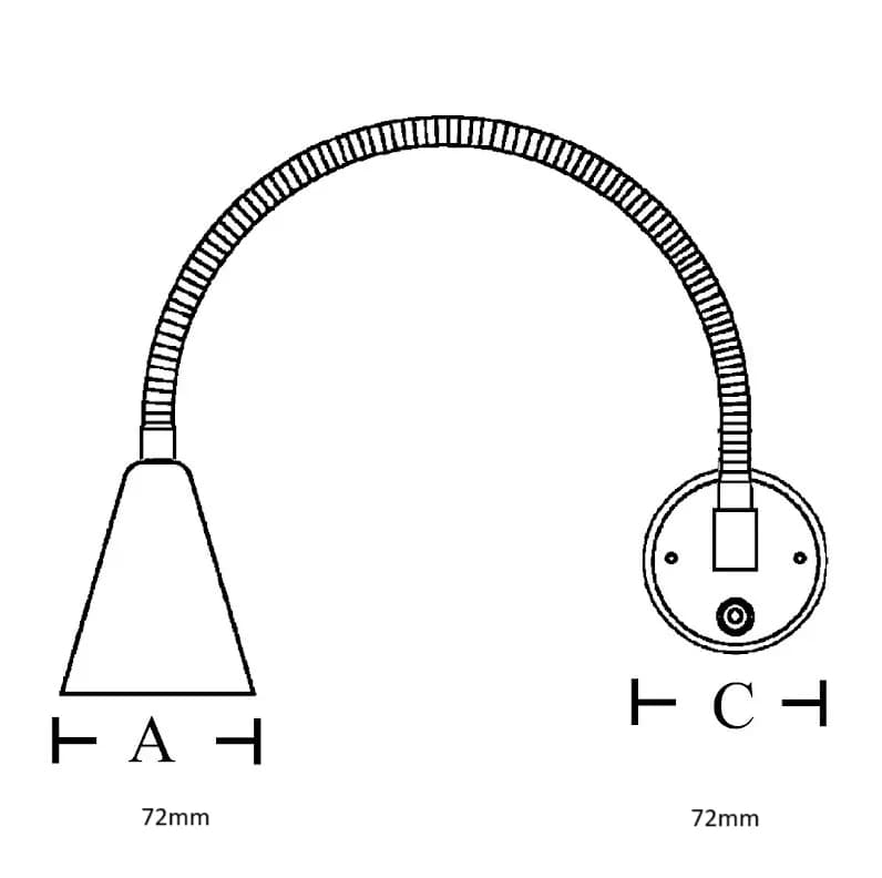NEW LINE CHART, LED, 10-30VDC, BULK, FLEXIBLE NECK, POL. SS