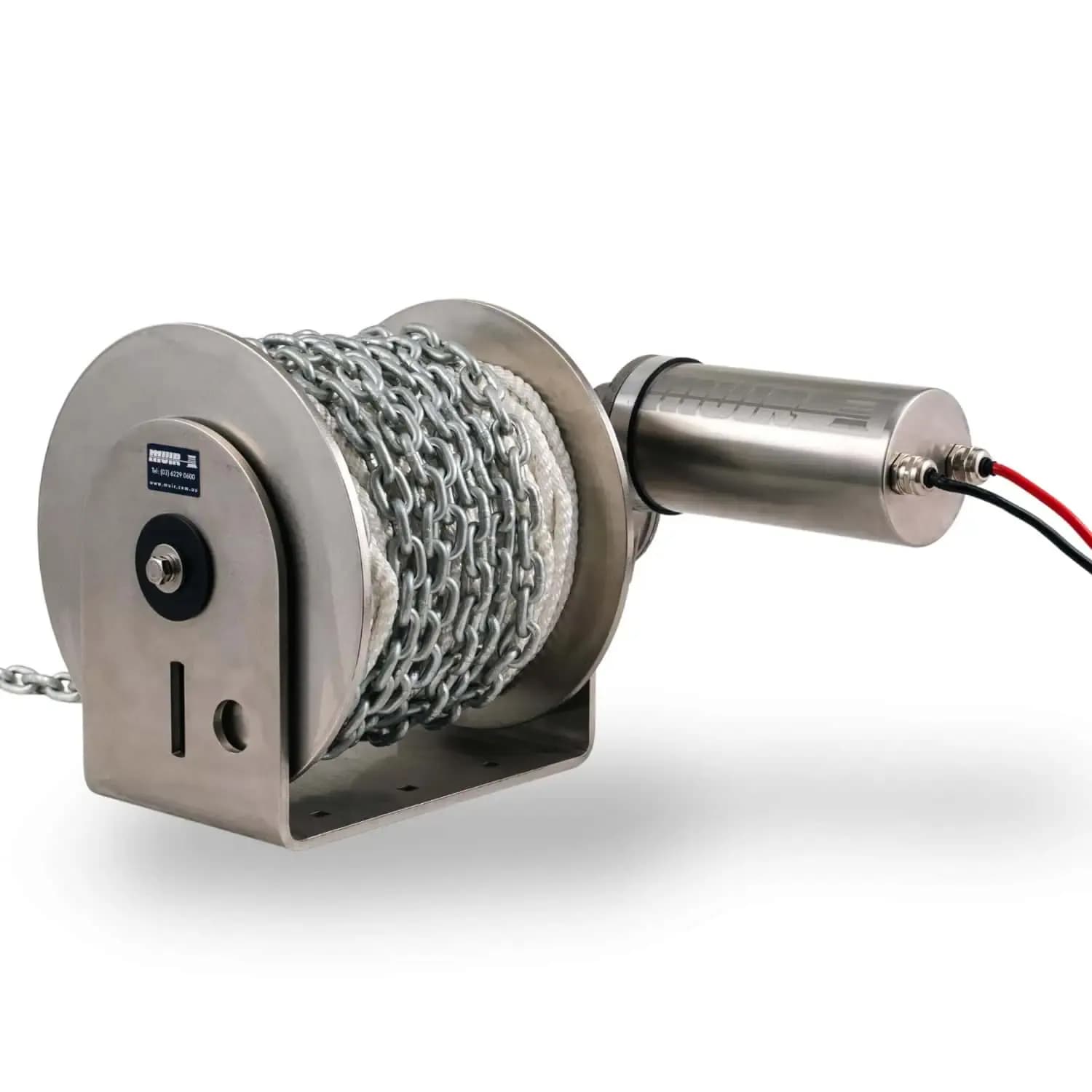 Drum Winch DW06, R/C 12v/550w SS, w/ Accys.