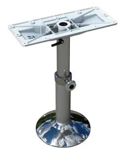 Norsap 1610 Fixed Table Column, 16.5-26.8 in. Adj Hght, Gas Assist, Stainless Base