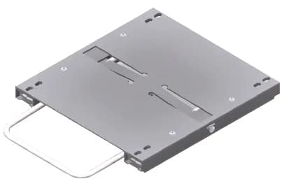Seat Slider Set w/Cover Plate, Front Release Bar W: 11.8 in./300mm, Hole Distance: 10.2 in./260mm