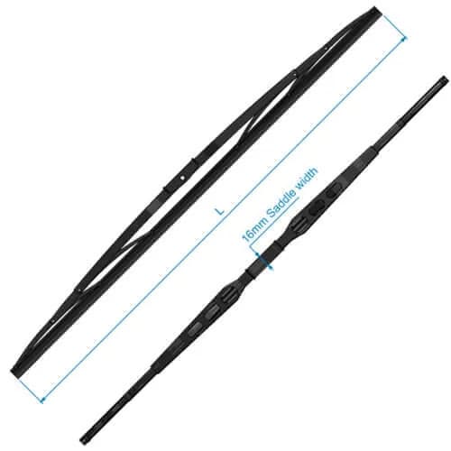 W Series Wiper Blade, Black Stainless Steel, 24"  product image