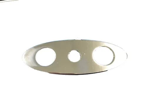 W38 mounting plate w/ ctr hole for bulkhead fitting