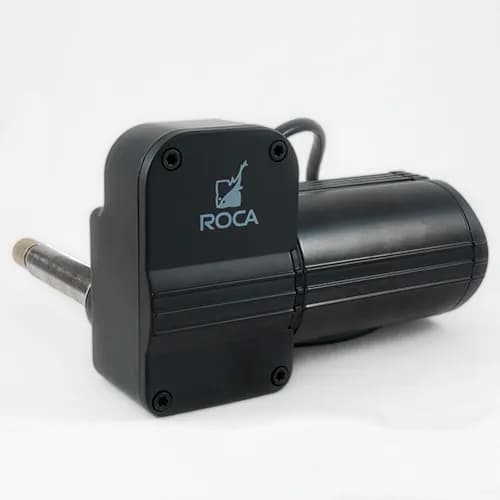 W12 Wiper Motor, 3.5" Shaft 2-5/8 blkhd Black, 24V Reversed Logo product image