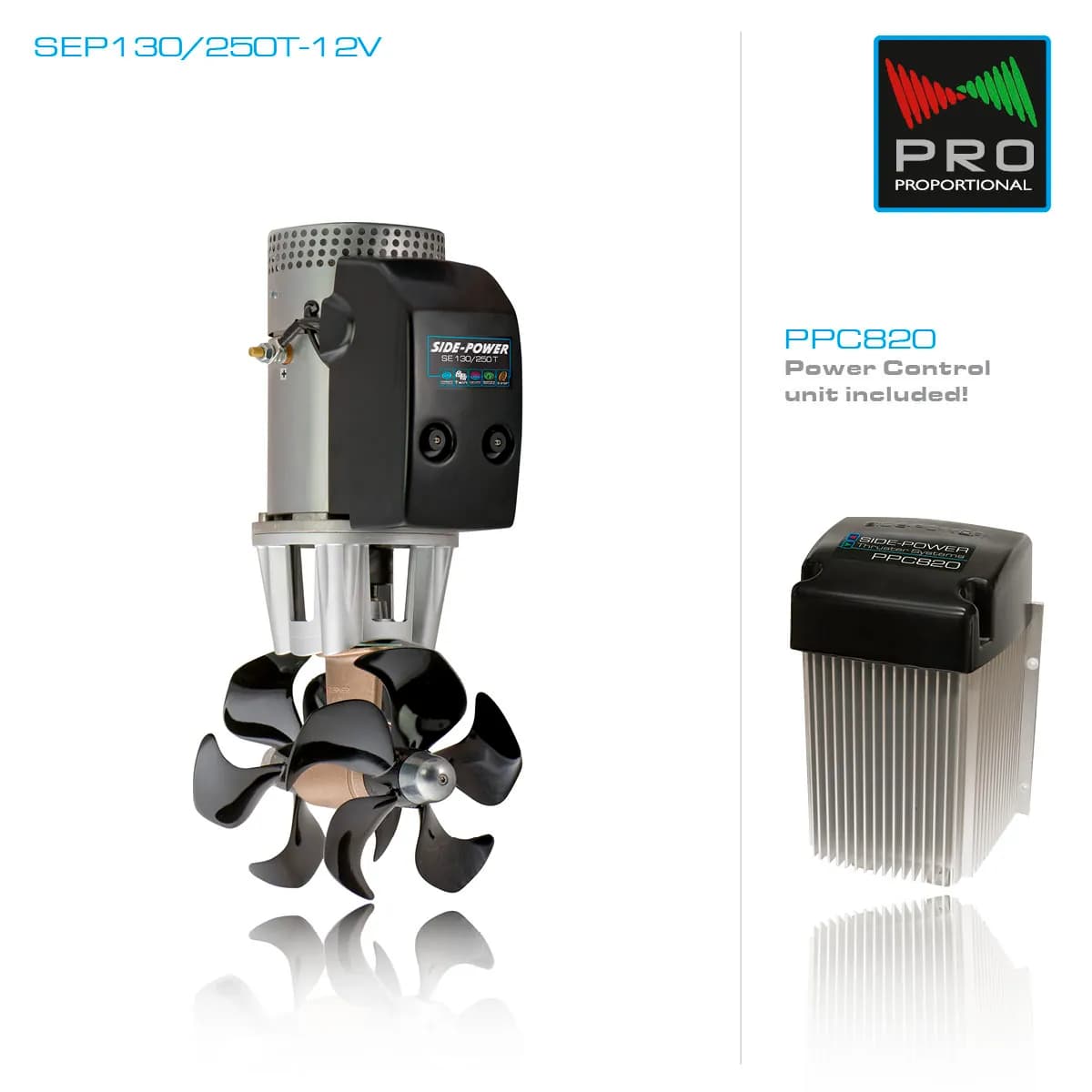 SEP130/250T, 12V, Twin Props 286 lbs of Thrust product image