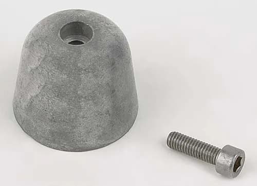 Anode, Zinc with screw for older 10/15/20hp thrusters w/twin bronze props (2 needed)