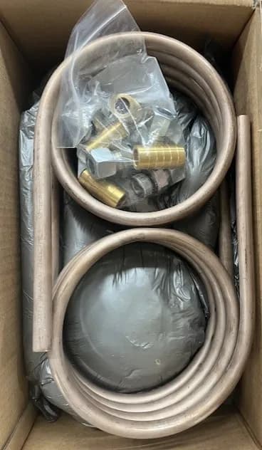 Oil Cooler, Internal kit for tank with 1" hose barbs