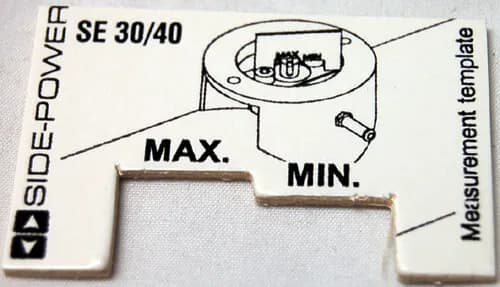 Gauge, for height measurement to confirm sheer pin engagement. SP30, SE30, SP35, SP40, SE40 product image
