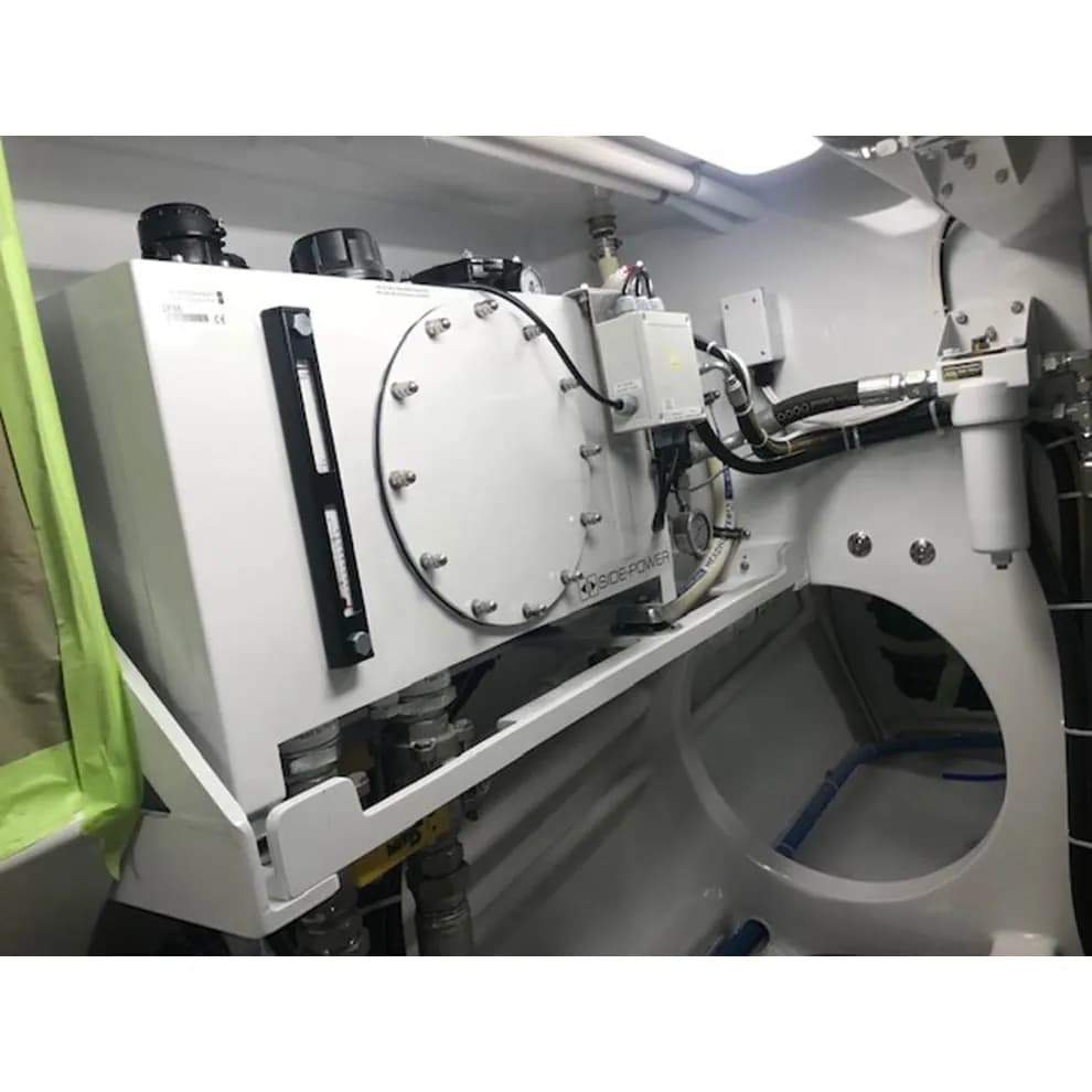 Tank assembly, 55L Bulkhead mount, SS, powdercoated white w/return filter