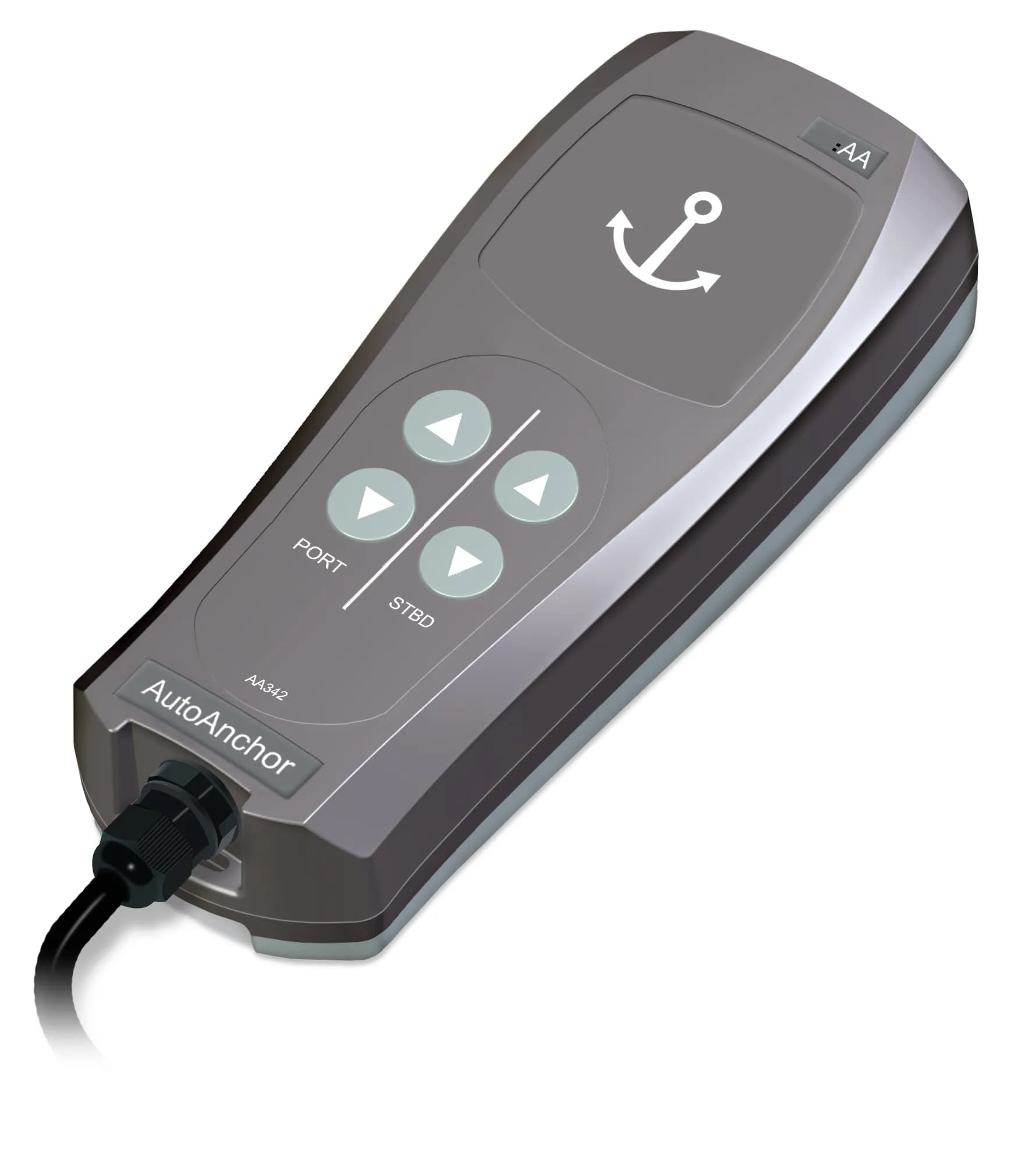 AA342, Hand Held Wired 4-Button Output, Spiral Cord, Dual Windlass product image