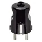 Plug: German/French (S31), 2P+E, 16A/250V, Black, Axial Cable *Surcharge may apply if buying <100* product image