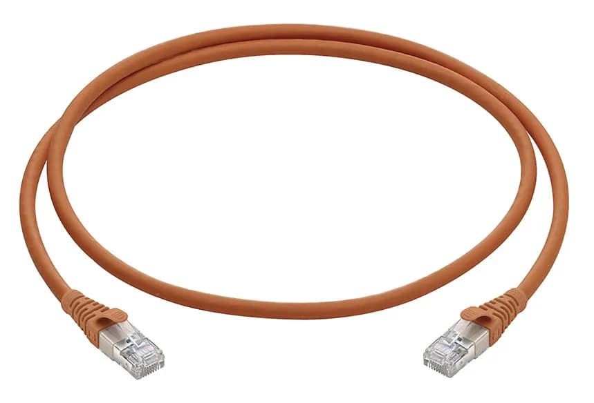 Cable: RJ45 Cat6A, FTP Shielded 2M, Orange product image