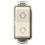 WHITE SWITCH: MOMENTARY,1P2T (NO+NO) 10A W/DIRECTIONAL GREY ARROWS 8000