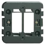 8000 Series Frame, 2 Module, w/Claws for Ø60mm Round Box