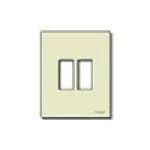 Cover plate: 8000 Series, Ivory, 2M (For 08502 Frame)