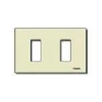 PLATE: RESIN, IVORY, 2M, SNAP FIXING FOR 8000 SERIES