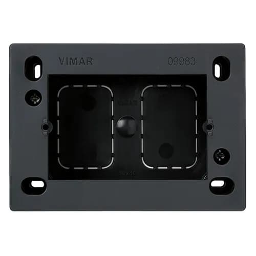Mounting Box: 3 Module Surface-Mount, Grey, For Plana/Idea/Eikon Series product image