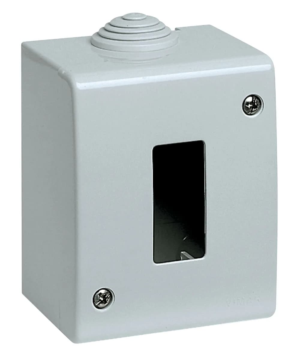 Idea / 8000 IP40 Enclosure, Surface Mount, 1-Module Square, Grey product image
