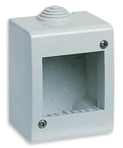 Idea IP40 Enclosure, Surface Mount, 2 Modules Square, Grey product image