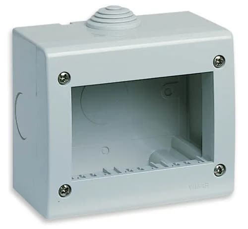 Idea IP40 Enclosure, Surface Mount, 3 Modules Grey product image
