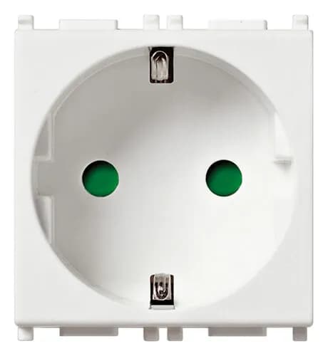 OUTLET: GERMAN, 2P+E, 16A/250V 2M, SICURY, WHITE, PLANA product image