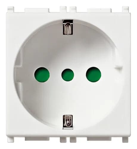 OUTLET: ITALIAN/P30, 2P+E,16A 250V, WHITE, PLANA product image