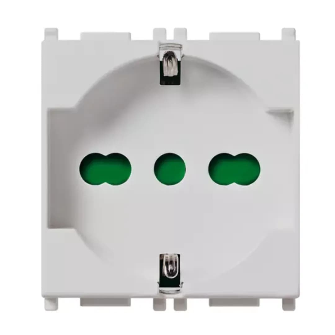 Outlet: Italian/German, 2P+E 16A, 250V, Silver, Plana product image