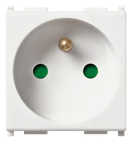 OUTLET: FRENCH, 2P+E, 16A/250V 2M, SICURY, WHITE, PLANA product image