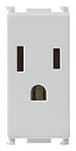 Outlet: USA/SASO, 2P+E, 15A/120V, Silver, Plana Series  **Surcharge may apply if buying <20** product image