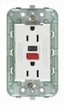 OUTLET: USA DUPLEX, GFCI, 2P+E 15A/125V 3M W/GRID WHITE PLANA product image