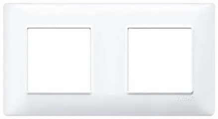 Plate: Technopolymer, White, 4 Module (2+2), Plana product image