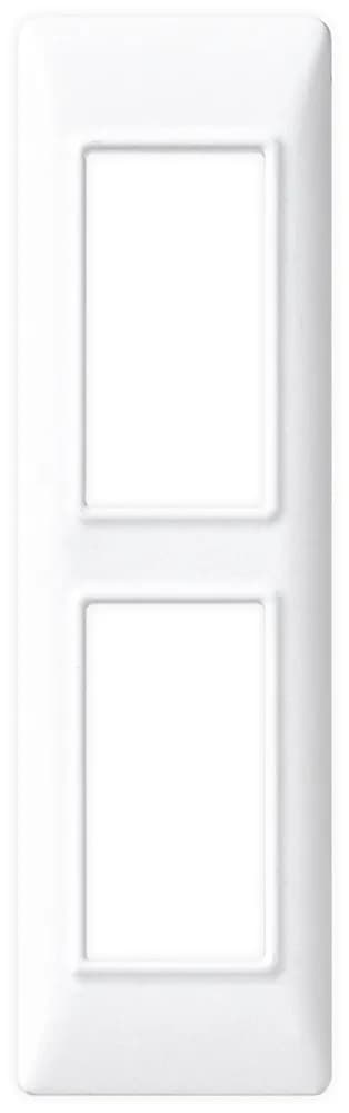 Plana Technopolymer Cover Plate, White, 2 Module, Panel Mounted product image