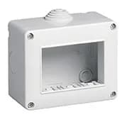 3 Module IP40 Surface-Mount Enclosure, Grey, For Plana and Eikon product image
