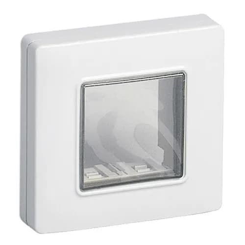 Waterproof Cover: IP55 2M Frame w/Screws, Eikon, Arke & Plana, White product image
