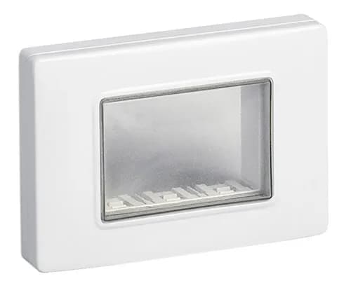 Waterproof Cover: IP55 3M Frame w/Screws, Eikon, Arke & Plana, White product image