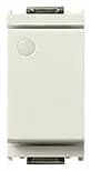Idea 3-Way Switch (Euro 2-Way), 1P, 16A-250V Max with Luminescent Button, 1 Module, White product image