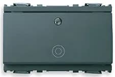 Idea Momentary Switch, 1P1T (NO), 10A, Illuminated with General Symbol, Grey, 3 Module product image