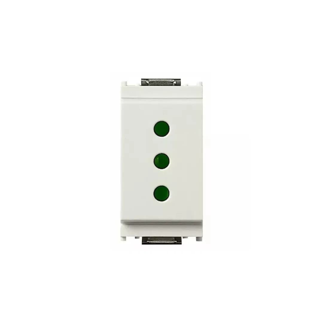 Outlet: Italian P11, 250V 10A, White, Idea product image