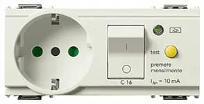 OUTLET: ITAL/P30, 2P+E W/RCBO 16A, 250V 4M SICURY WHITE IDEA product image