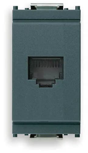 Idea Connector, RJ11 Phone Jack 6-Position/4-Conductor, Screw Terminals, Grey product image