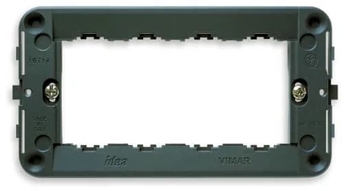 Idea Mounting Frame with Screws 4 Modules, Grey product image