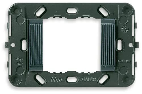 Idea Mounting Frame with Grooved Front 2 Modules, Grey, No Screws product image