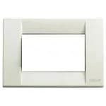 Idea 3-Module Classica Cover Plate, Die-Cast Metal Ivory product image