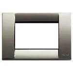 PLATE: METAL, BLACK CHROME, 3M SQUARE, IDEA product image