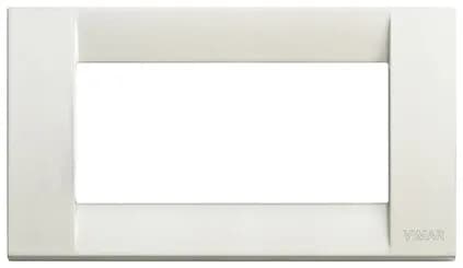 Cover Plate, Metal, Ivory, 4 Module, Square, Idea Series product image