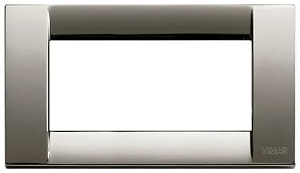 PLATE: METAL, BLACK CHROME, 4M SQUARE, IDEA product image