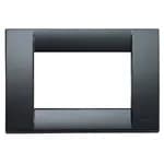 Idea Square Cover Plate, Technopolymer Graphite Grey 15, 3 Modules product image